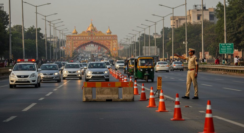 Janakpuri Mahotsav 2025: No Vehicles Towards Kamala Nagar For Three Days; New Traffic Arrangements on Delhi Highway