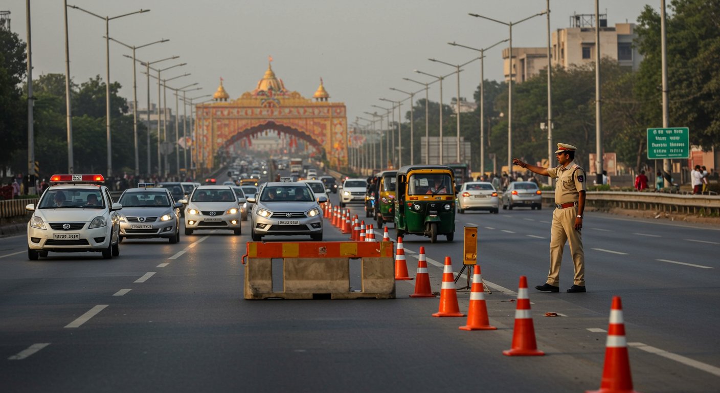 Janakpuri Mahotsav 2025: No Vehicles Towards Kamala Nagar For Three Days; New Traffic Arrangements on Delhi Highway