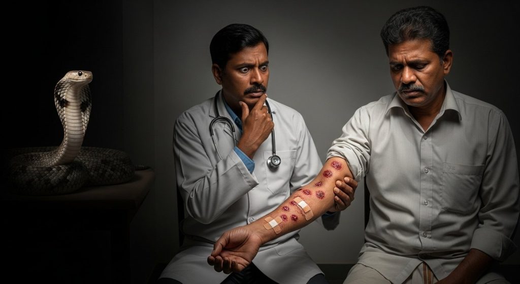 Snake Turns Mortal Enemy: Bitten 8 Times Since March 20, Doctors Baffled