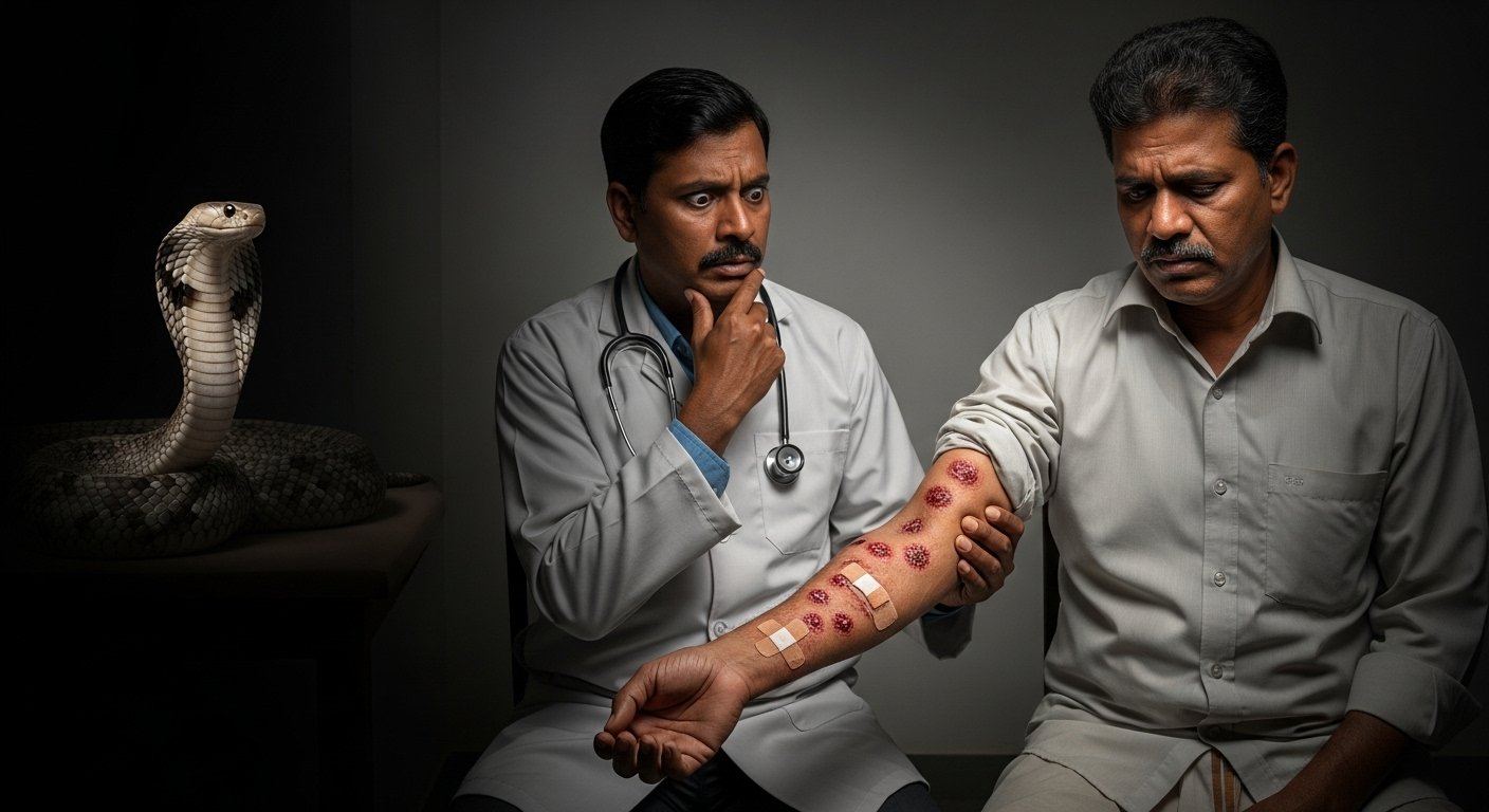 Snake Turns Mortal Enemy: Bitten 8 Times Since March 20, Doctors Baffled
