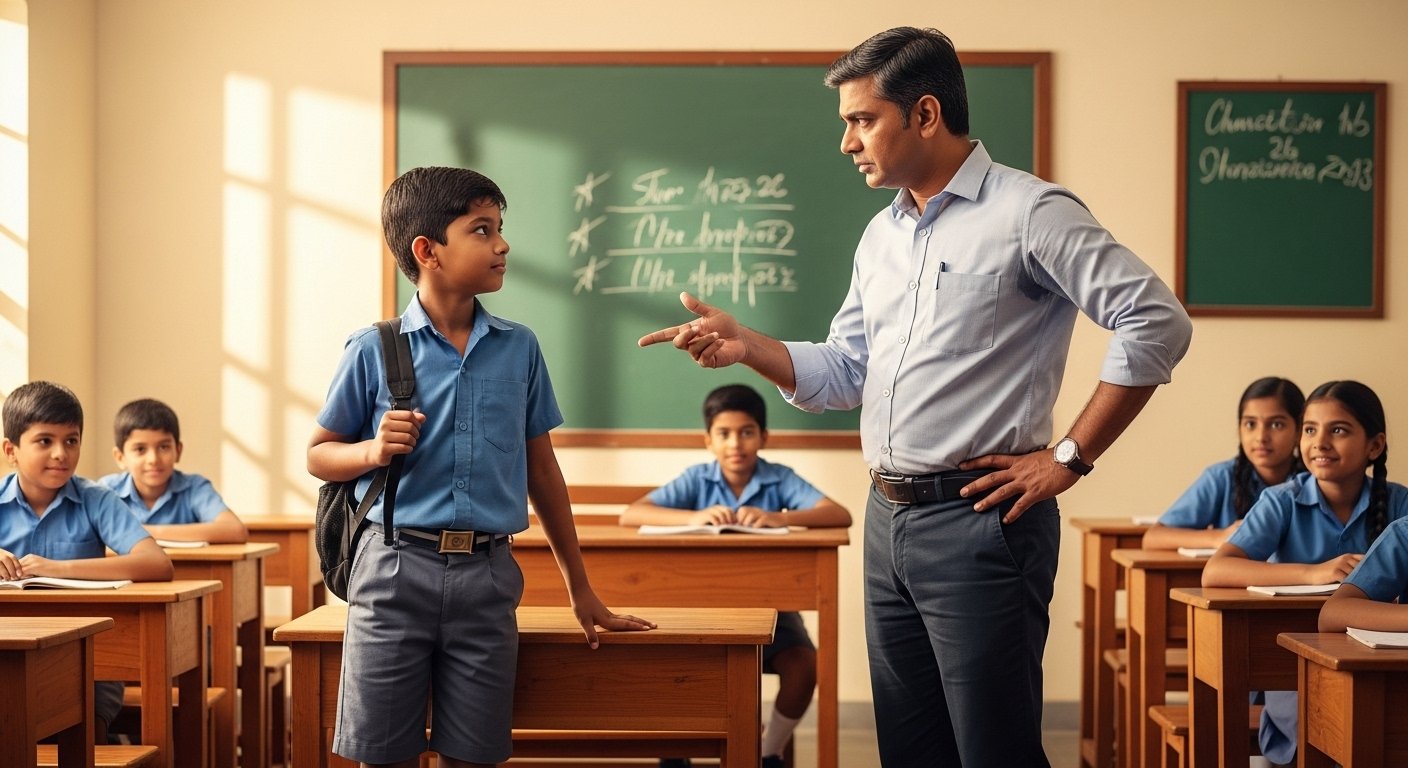 Pappu didn't do his homework, teacher asked the reason: What happened next will make you roll with laughter!