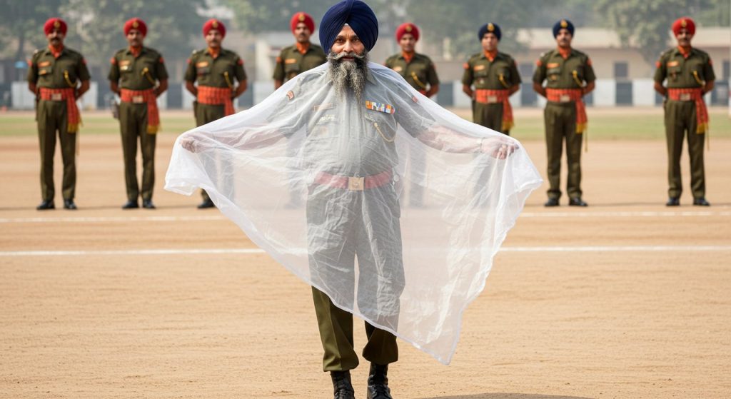 Santa's Absurd Army Recruitment: A Mosquito Net for a Bulletproof Vest, Viral on Social Media!