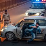 Man driving drunk shifted to back seat upon seeing police: Video goes viral!