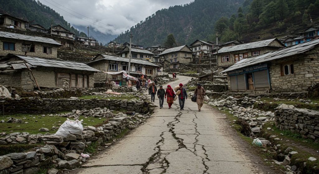 After Joshimath, Chamoli's Nandana Nagar Hit by Land Subsidence: 34 Families Displaced, Economic Crisis Deepens Due to Deserted Market