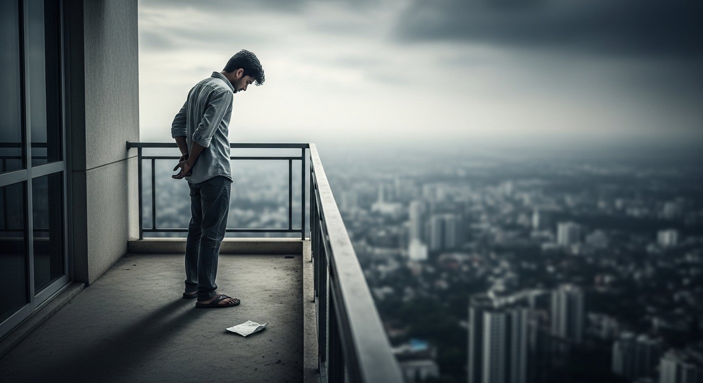 Horrifying Truth of Love Marriage: Man Jumps From 15th Floor, Severed Ties With Family Before Death, Suicide Note Reveals Shocking Details.