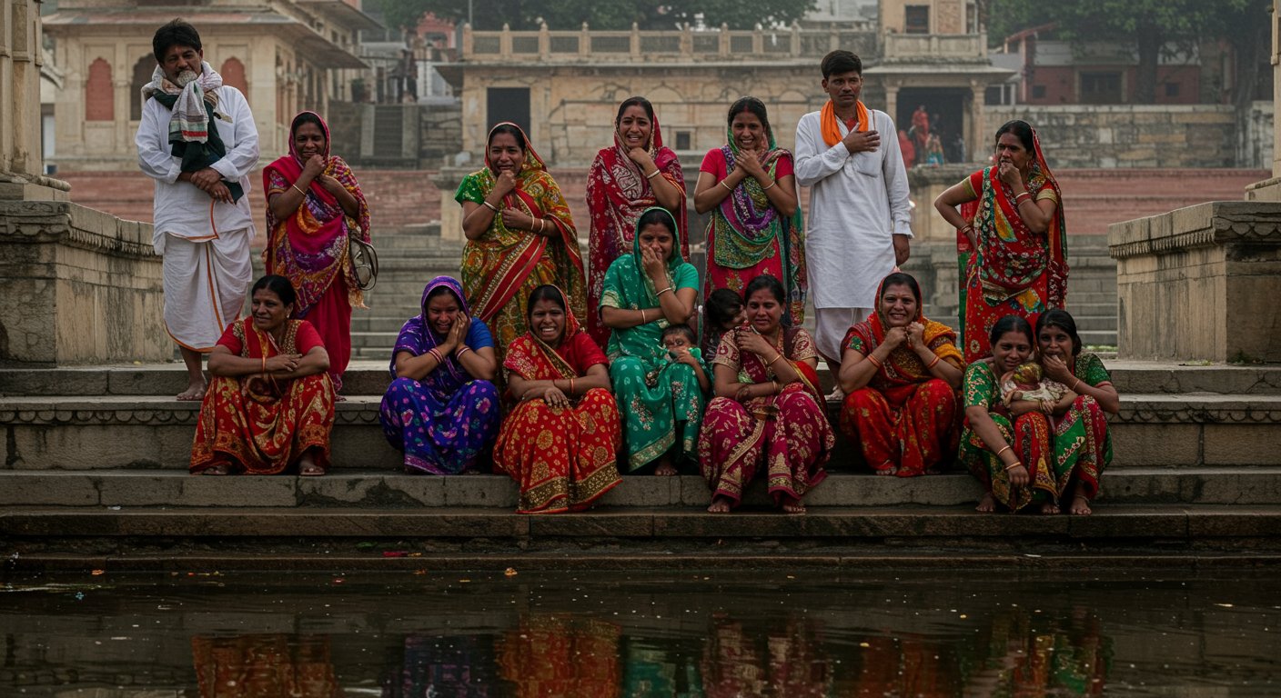 Mourning in Kanha's City: Young Man Who Came With Family Drowns in Radhakund, Area Shaken by Screams and Cries