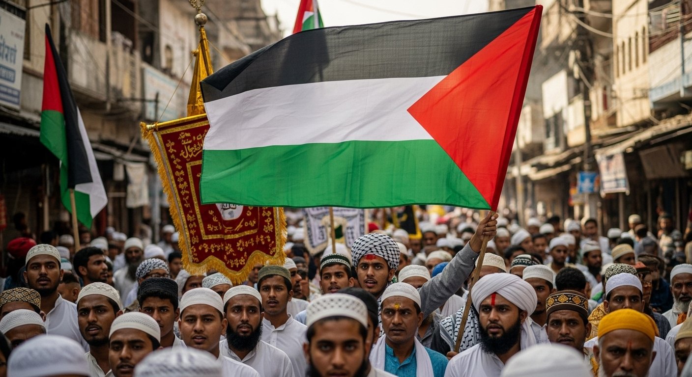 Palestinian Flag Waved in Kannauj: Uproar During Juloos-e-Mohammadi, Two Arrested