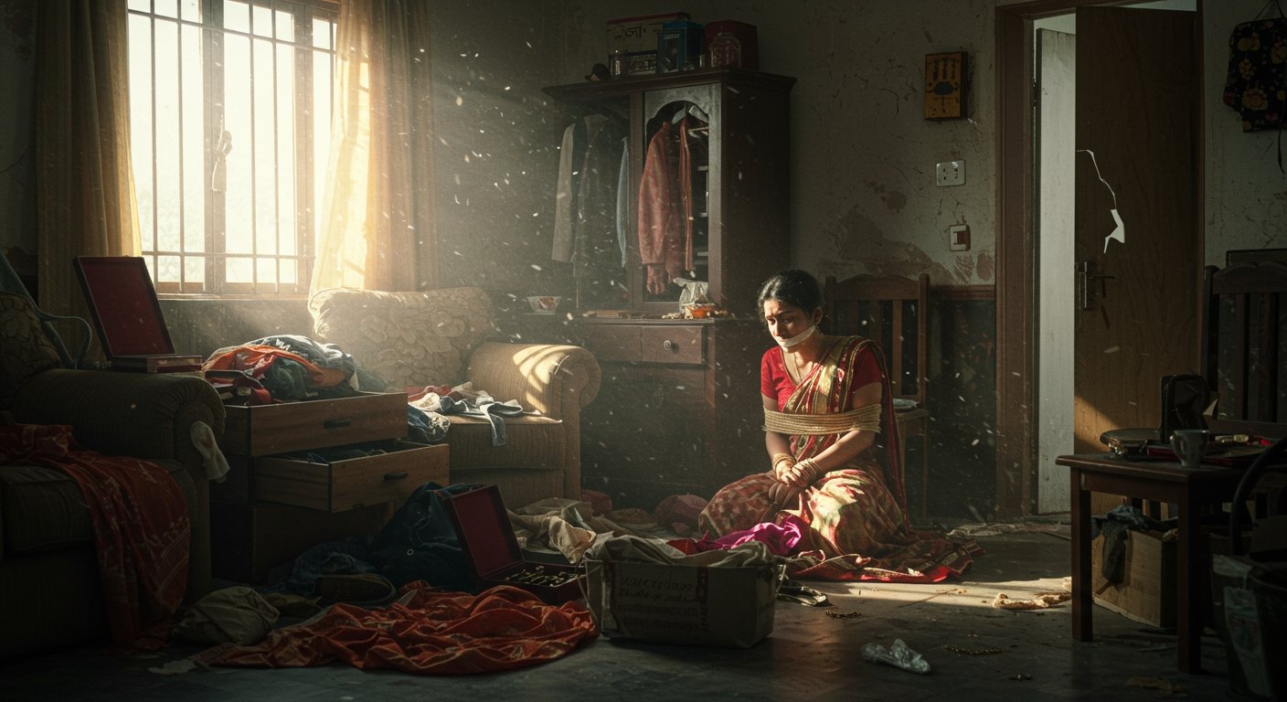 कन्नौज: दिनदहाड़े घर में डकैती, मां की निर्मम हत्या, बेटी को बंधक बनाकर लूटा लाखों का माल – इलाके में दहशत