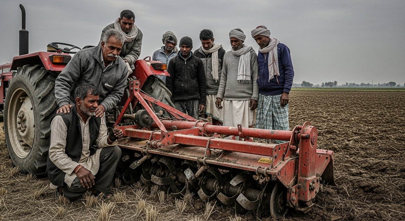 Kanpur Dehat: Farmer Dies Tragically After Getting Trapped in Rotavator While Plowing Field