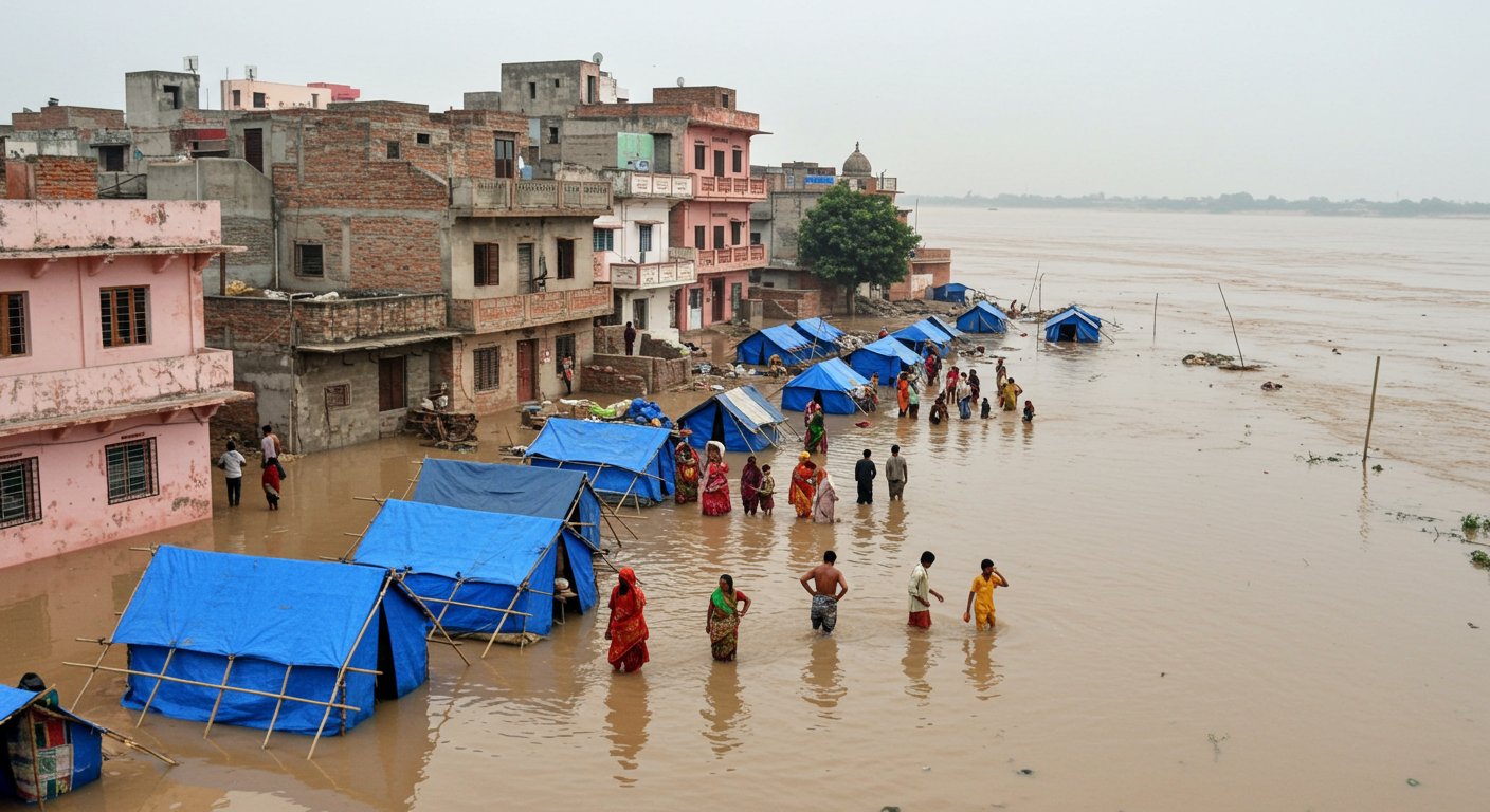 Ganga's Fury in Kanpur: 150 Families' Homes Submerged, Water Enters 2,000 Houses