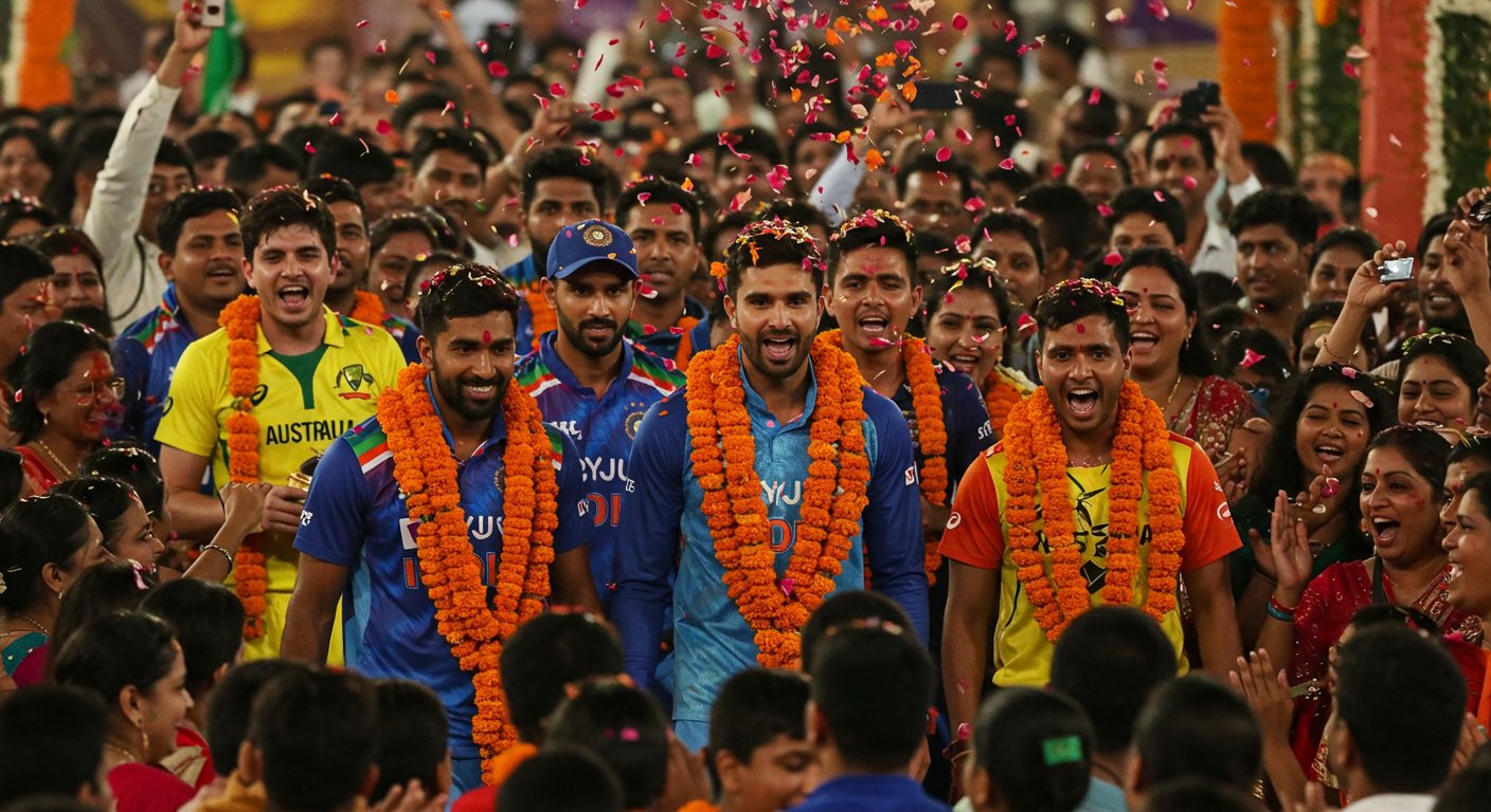 कानपुर में गूंजी रामधुन: भारत-ए और ऑस्ट्रेलिया-ए टीमों का शानदार स्वागत