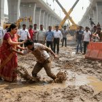 Mayor Fumes Over Kanpur Metro's High-Handedness, Pushes Officer Into Mud, Halts Work