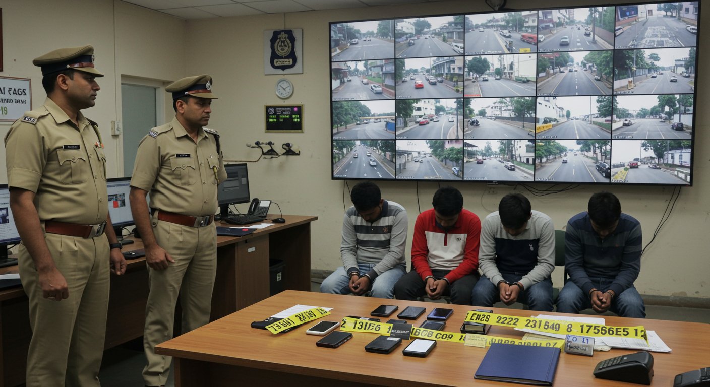 कानपुर में 215 CCTV का कमाल: पांच मोबाइल लुटेरे गिरफ्तार, पुलिस की शानदार कार्रवाई