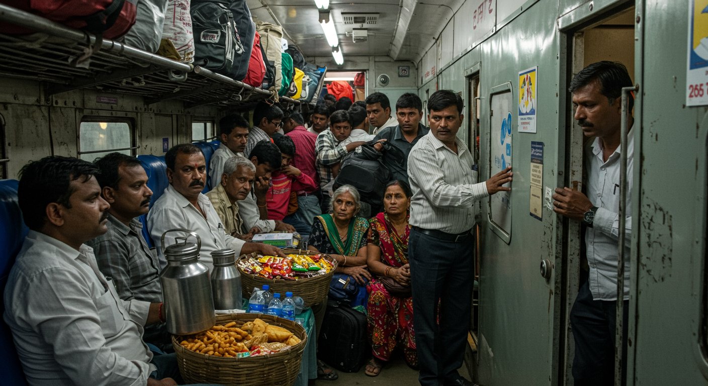 कानपुर: ट्रेन की बोगियों पर वेंडरों का आतंक, यात्रियों को शौचालय में धकेला, विरोध करने पर देते हैं गालियाँ!