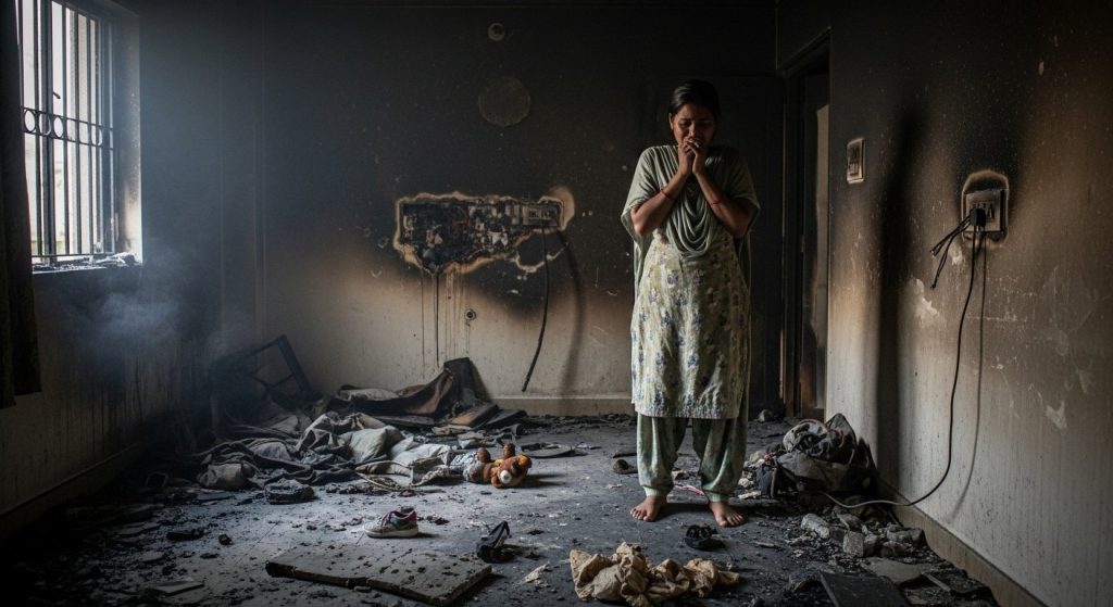 Kota: TV Actress's 2 Children Suffocate to Death; Flat Catches Fire Due to Short Circuit, Younger Son Was Also an Actor
