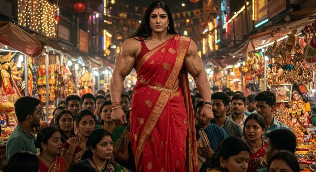 'Lady Khali' Emerges in Durga Puja Market; Women Shiver with Fear at First Sight, This Is What Happened to Men!