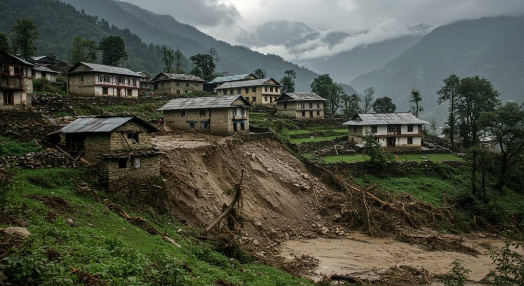Monsoon Havoc in Himachal and Jammu & Kashmir: 3 Dead in Shimla Landslide, 12 Houses Collapse in Rajouri; Schools Closed in Punjab Till September 3
