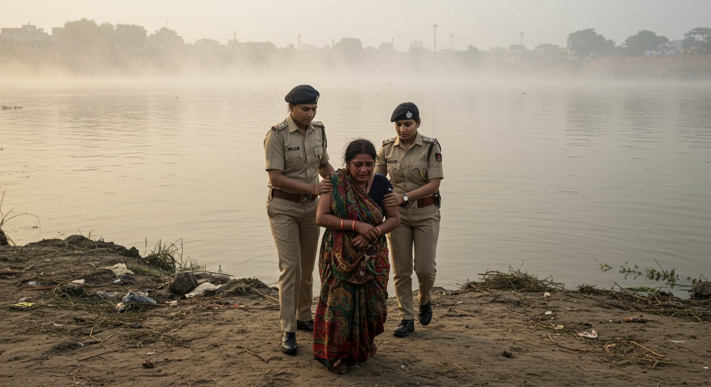 यूपी: ससुराल से मायके तक मिला दर्द, विवाहिता यमुना में कूदी, पुलिस ने ऐसे बचाई जान