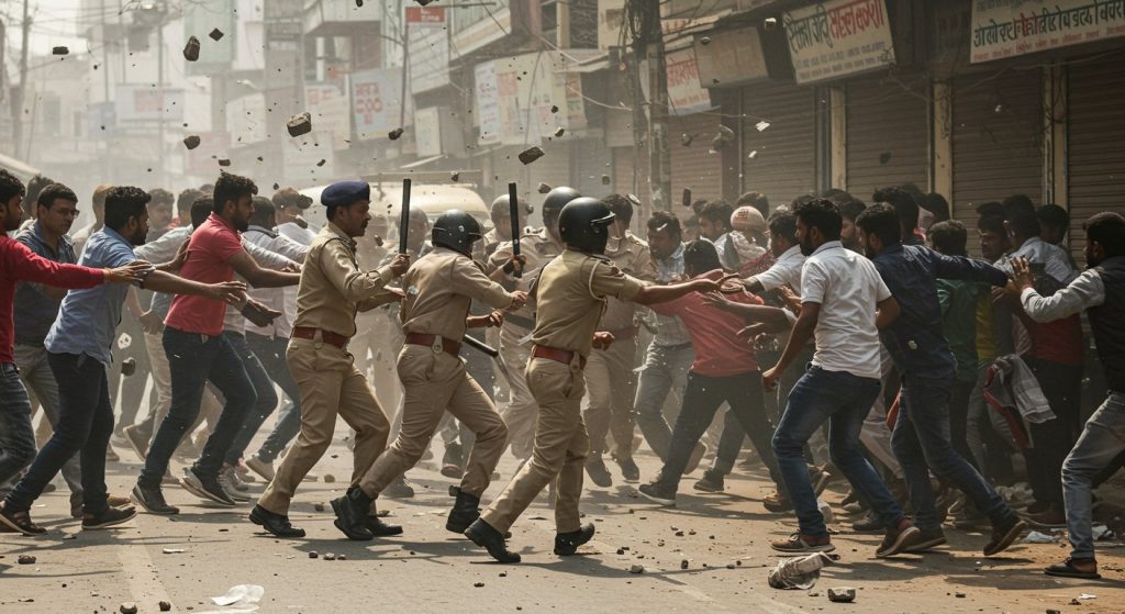 'I Love Mohammed' Row: Violent Clashes, Stone-Pelting, Lathi-Charge Spark Tension in Several UP-Uttarakhand Cities
