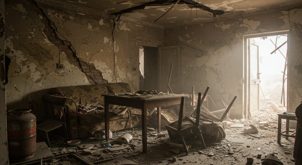 Gas Cylinder Explodes in UP: Powerful Blast Blows Away Furniture, Cracks Walls; Entire Family Narrowly Escapes
