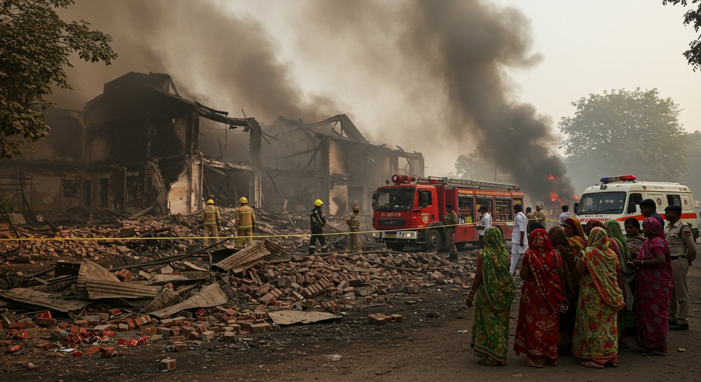Lucknow Firecracker Factory Explosion: Another Death, Three Dead So Far; Accused Absconding, Questions Raised on Security
