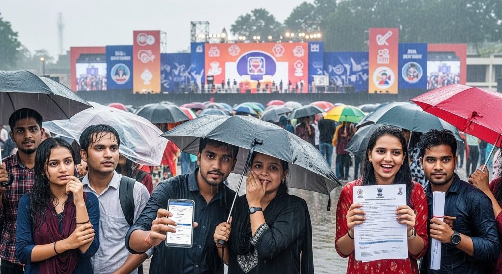 Lucknow Skill Festival: Torrential Rain Halts Appointment Letter Distribution, But Over 8,000 Youth Get Jobs