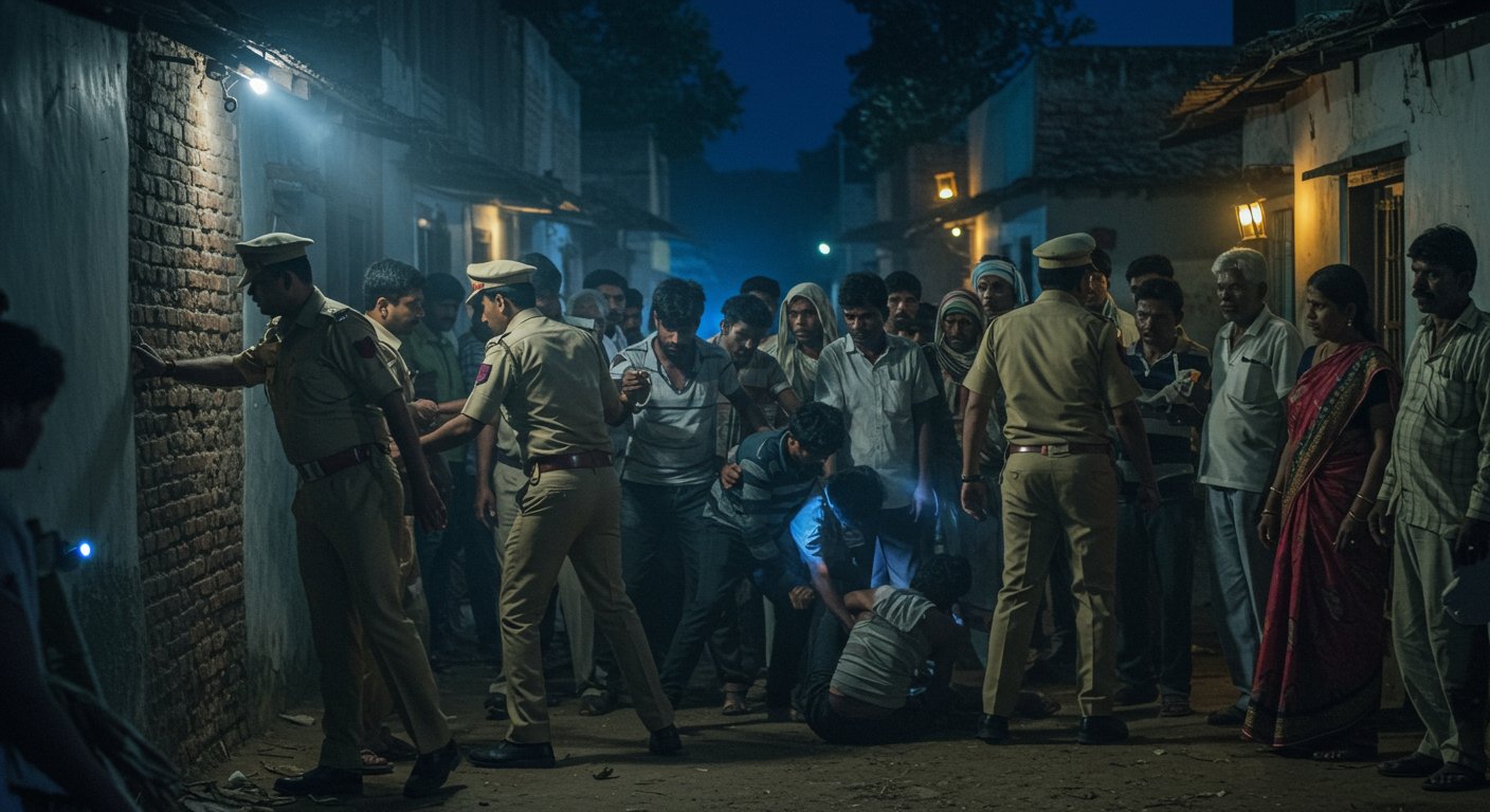 Lucknow: Midnight theft in three homes, seven thieves caught with villagers' help