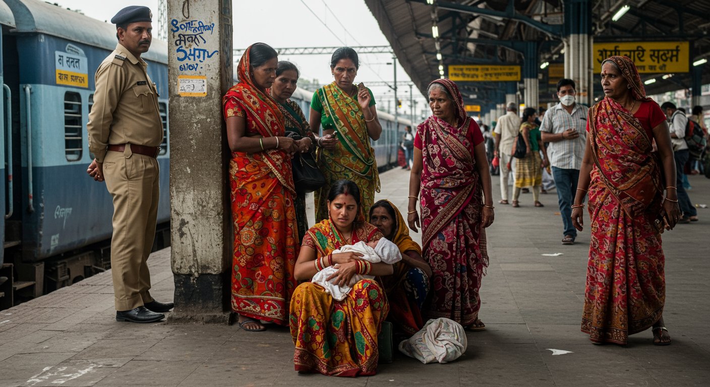 Lucknow: Woman waiting for train suddenly went into labor, gave birth to son at the station