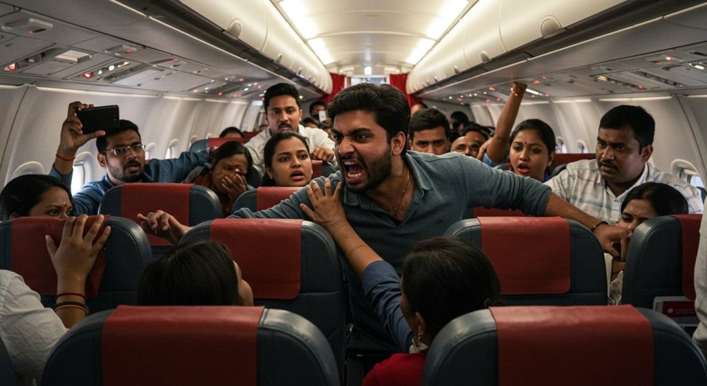 Passenger Rages Over Air India Flight Delay at Lucknow Airport; Allegations of Scuffle and Abuse; Video Viral