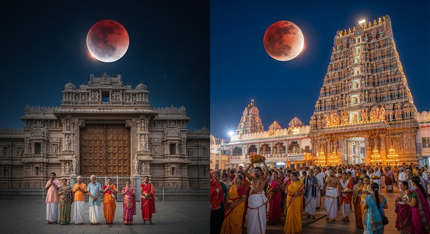 Lunar Eclipse 2025: Banke Bihari Darshan to be closed on September 7, timings of many temples changed; Know the reason for Dwarkadhish remaining open