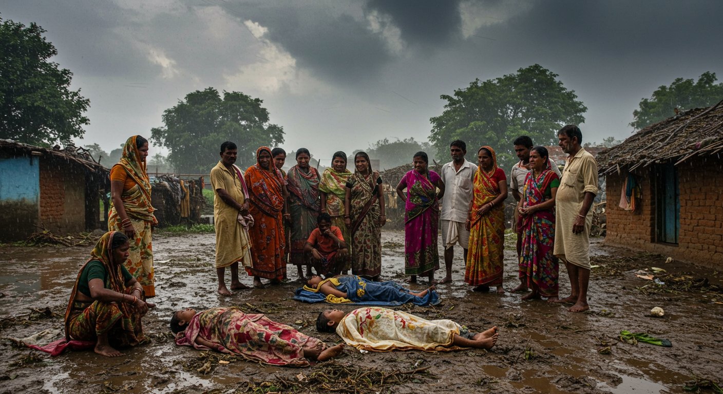 महोबा में कुदरत का कहर! बारिश के बीच बिजली गिरने से तीन की दर्दनाक मौत, एक महिला बुरी तरह झुलसी