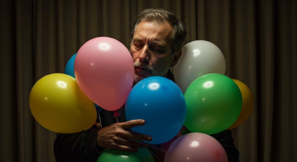 A Married Man's Unique Love for Balloons: Kisses and Caresses Them in a Closed Room, Video Goes Viral!