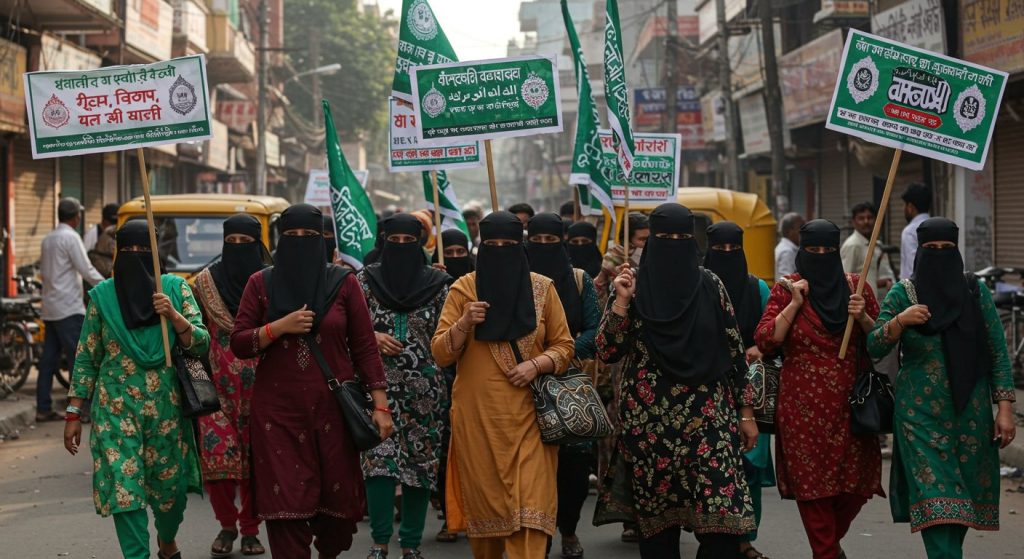 UP: 'I Love Muhammad' Banners and Masked Women's Protest; Police, Intel Agencies Clueless!