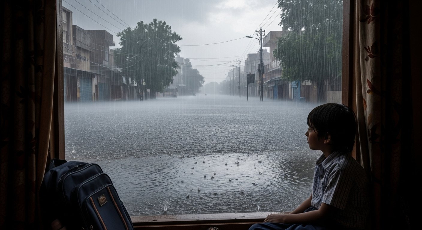 Heavy Rain Wreaks Havoc in Meerut: Schools from Nursery to Class 8 Closed on Wednesday Too; Know the Full Order.