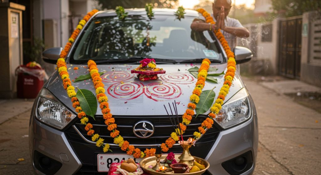 Car Owner's Plea Goes Viral on Vishwakarma Puja: 'Give More Mileage, Consume Less Oil, Lord!'