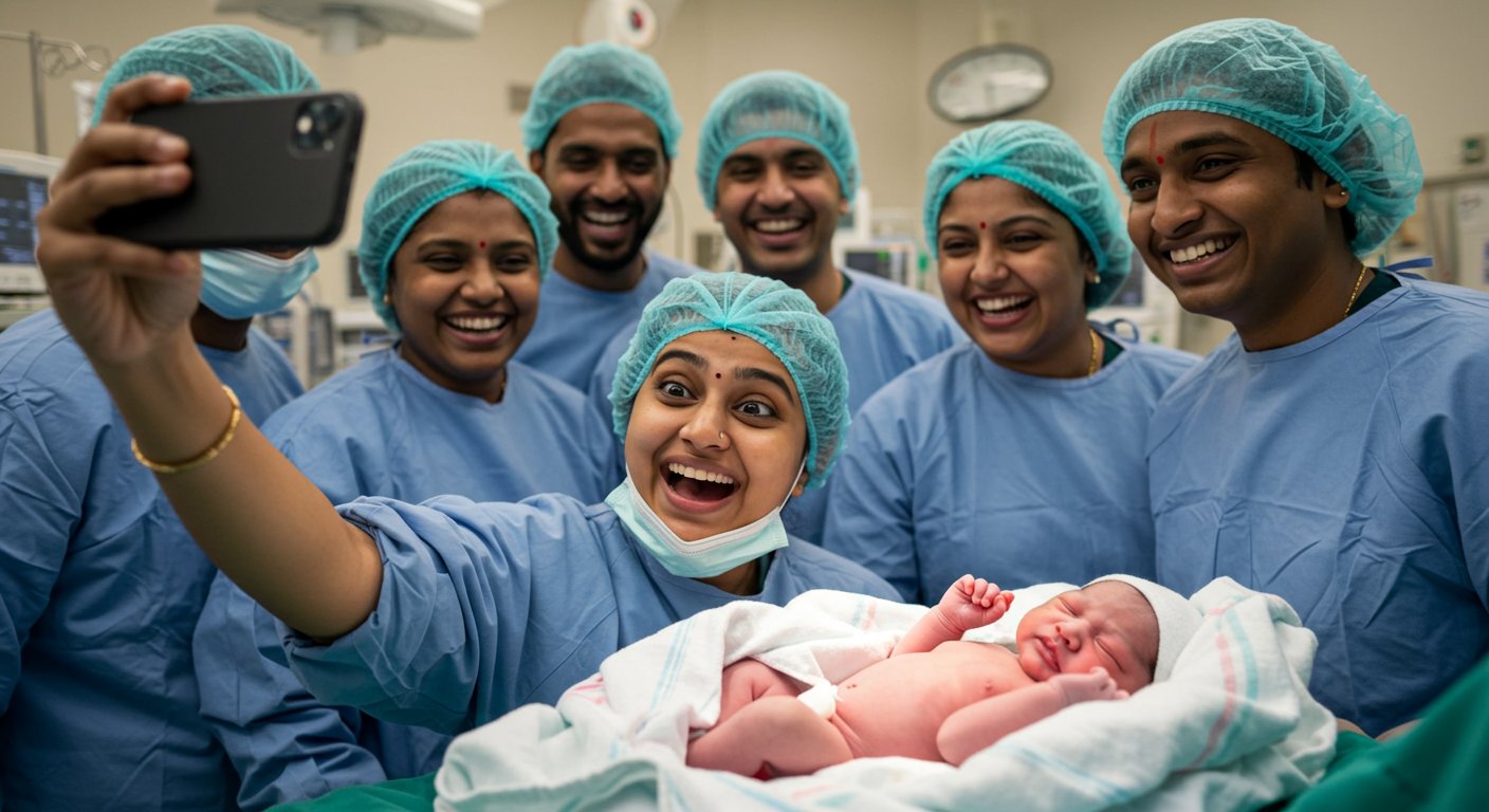 Jabalpur's Unique Miracle: 5.2 kg Newborn Born, Doctors Amazed, Took Selfies Joyfully