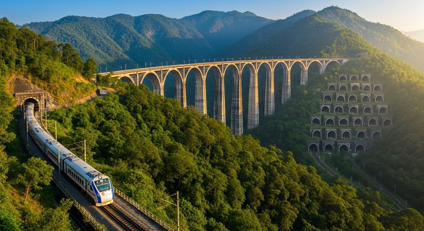 Historical Rail Link: Mizoram Directly Connected to Delhi by 51 km Line, PM Inaugurates; Route Features 45 Tunnels and Country's Second Highest Bridge