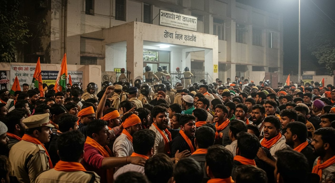 मुरादाबाद: बजरंग दल कार्यकर्ता की गोली मारकर हत्या, थाने के बाहर भड़का गुस्सा, वायरल वीडियो ने बढ़ाई सनसनी