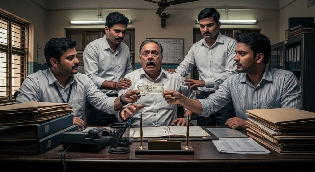Clerk Caught Taking ₹5,000 Bribe in Moradabad: Big Action by Anti-Corruption Team, Money Demanded From Teacher