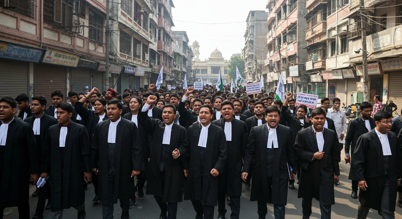 Moradabad: 5 lawyers booked 40 days after ruckus in bar elections, advocates take to streets in protest.
