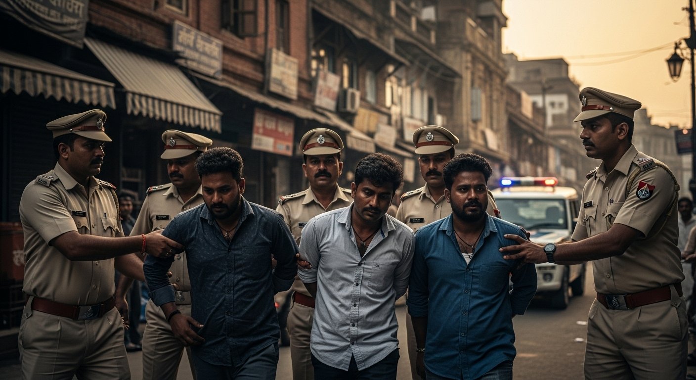 मुरादाबाद पुलिस की बड़ी कार्रवाई: संभल हिंसा के मुख्य आरोपी सारिक साठा गैंग के तीन सदस्य गिरफ्तार