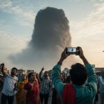 Mysterious shadow seen in sky, incident captured on mobile camera sparks uproar