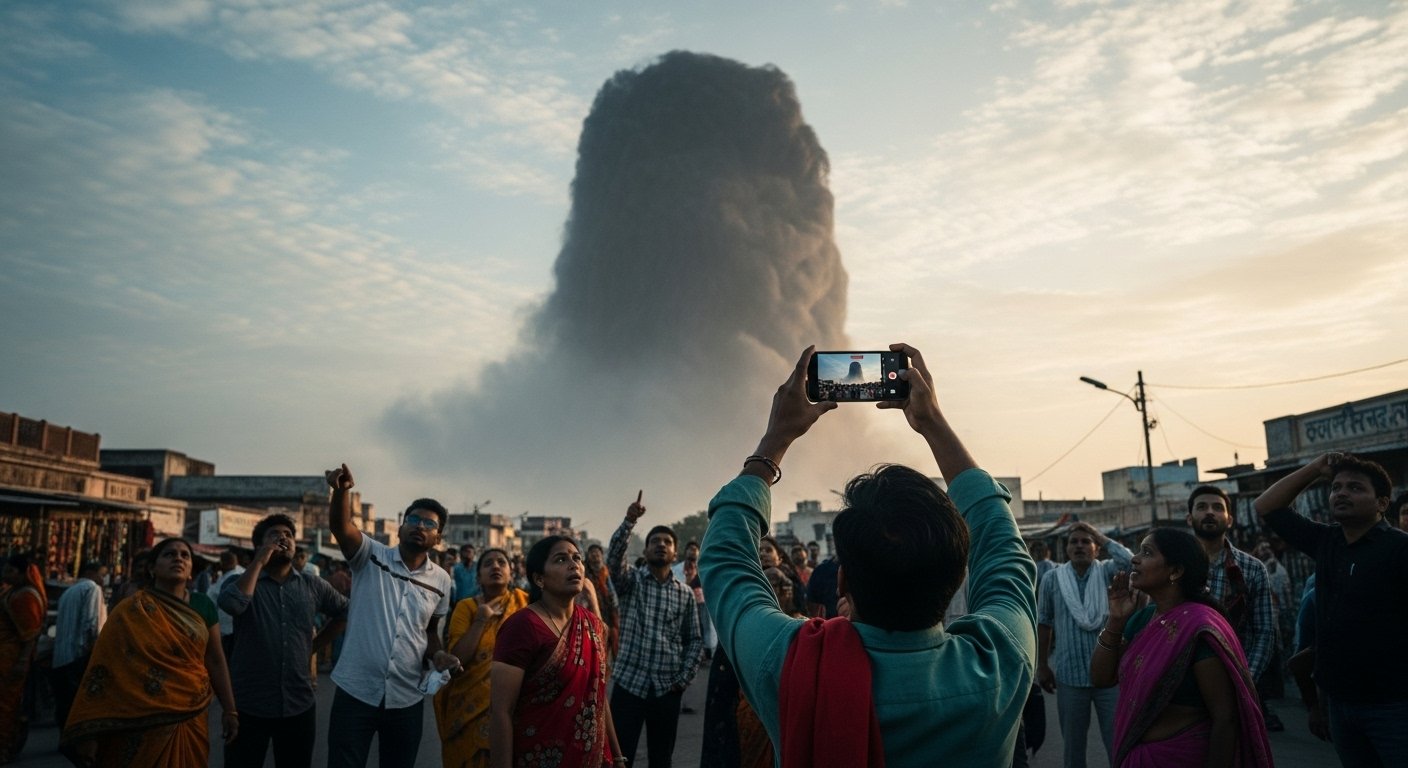 Mysterious shadow seen in sky, incident captured on mobile camera sparks uproar