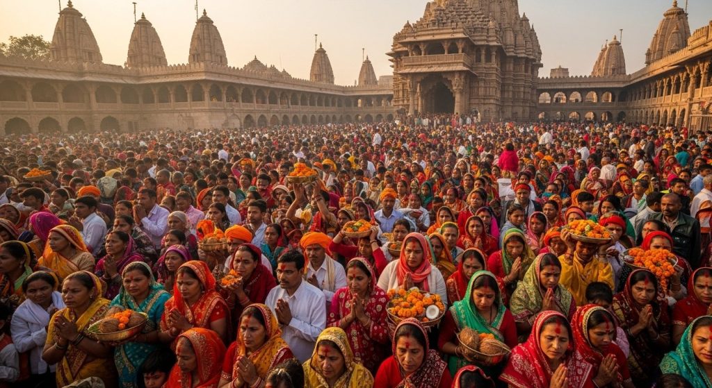 Navratri 2025: Vindhyachal Dham Sees Flood of Devotion, Devi Darbar Echoes with Chants for Mother on First Day