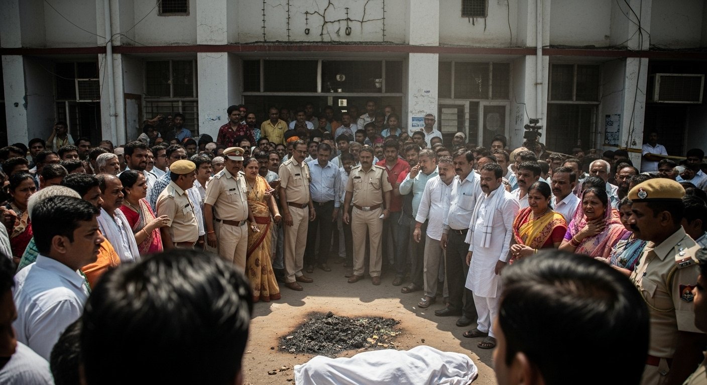 UP: Young man self-immolates outside SP office; Rs 6 lakh dispute claimed life; Whole area in commotion.