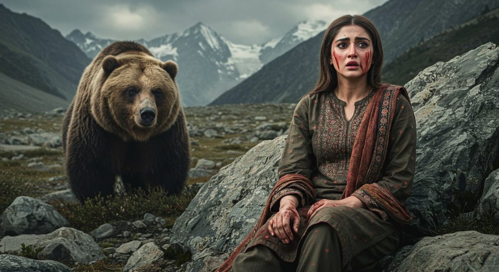 Pakistani singer Quratulain Baloch narrowly escapes brown bear attack, hospitalized with serious injuries.