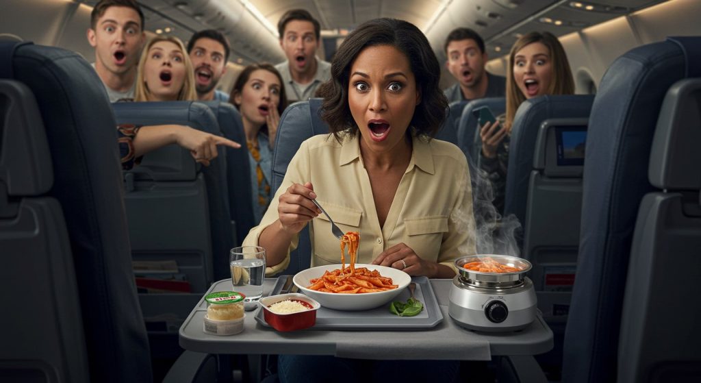 Woman 'Made Her Own Pasta' On A Plane; Video Goes Viral, Shocking People!