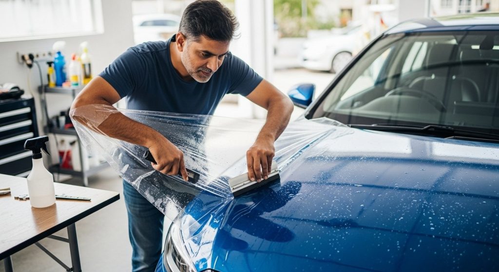 Man self-applied PPF to car, revealed such an amazing technique that the video went viral!