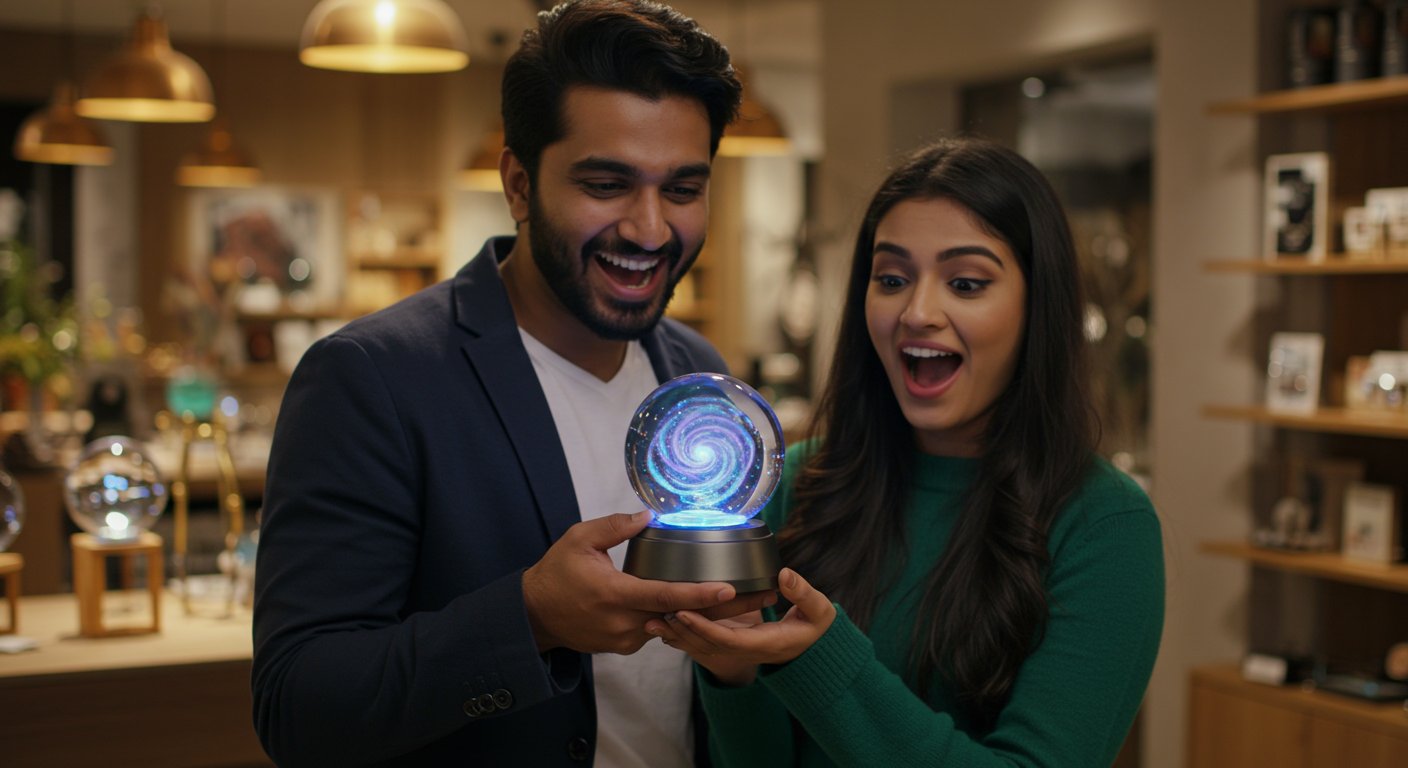 Man buying a gift found a unique item in a shop, bought it instantly, girlfriend also astonished!