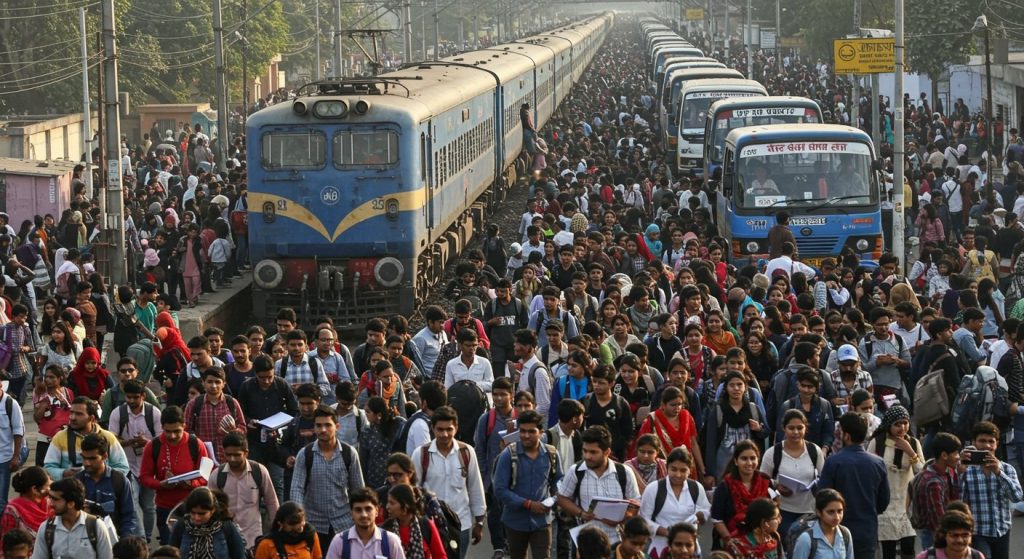 Grand Battle of PET in UP: 2.5 Million Candidates to Take Exam in 48 Districts Starting Today; Additional Buses and Trains Ready